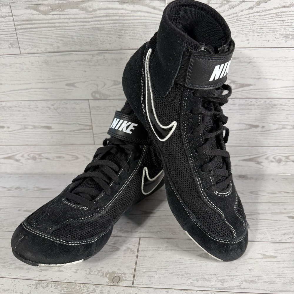 Nike SpeedSweep VII GS Wrestling Shoes Youth 6Y Black White 366684-001 School